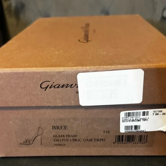 Gianvito Rossi Silver and Cream Heels - Picture 8 of 8